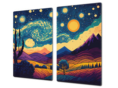 Tabla de cortar - Cubierta de la placa de inducción D04 Serie Bebidas: Cerezas 7