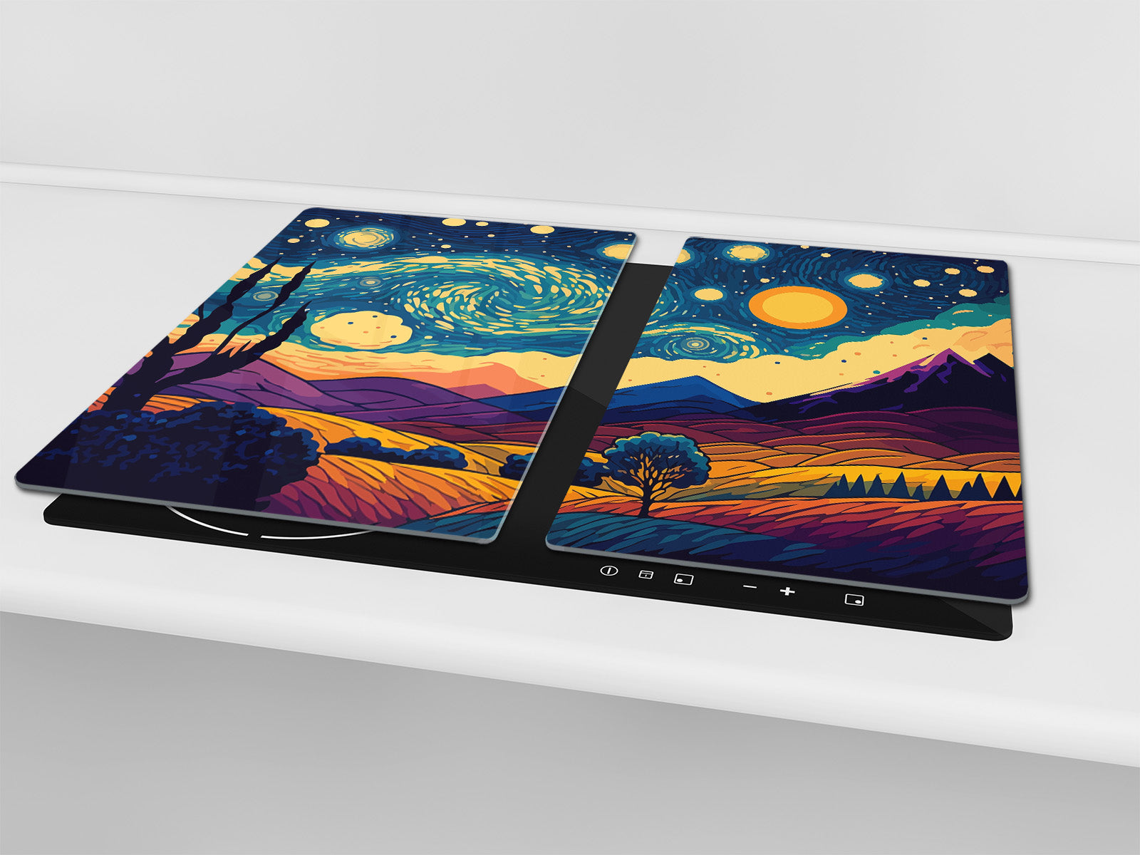 Tabla de cortar - Cubierta de la placa de inducción D04 Serie Bebidas: Cerezas 7