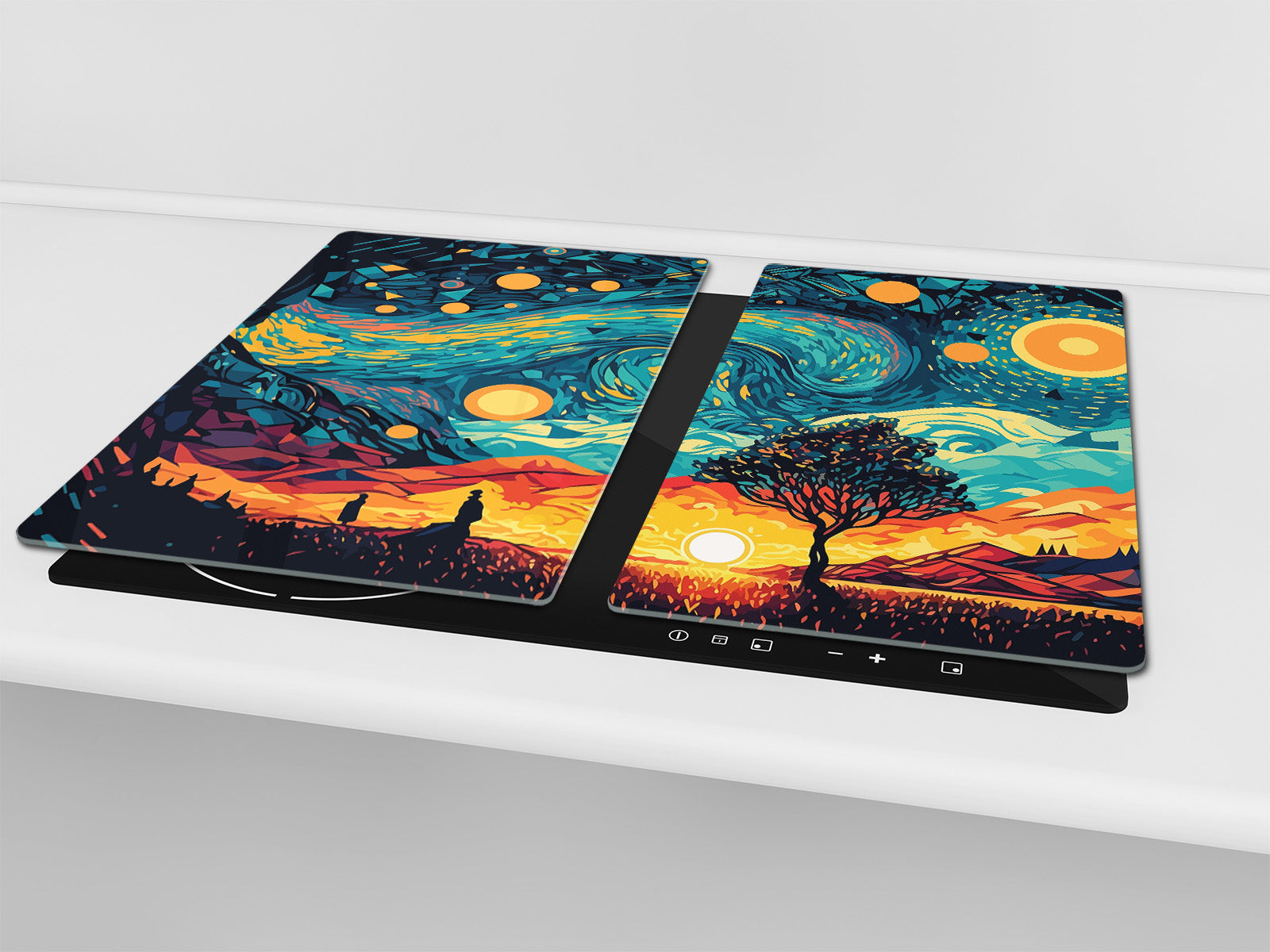 Tabla de cortar - Cubierta de la placa de inducción D04 Serie Bebidas: Cerezas 7