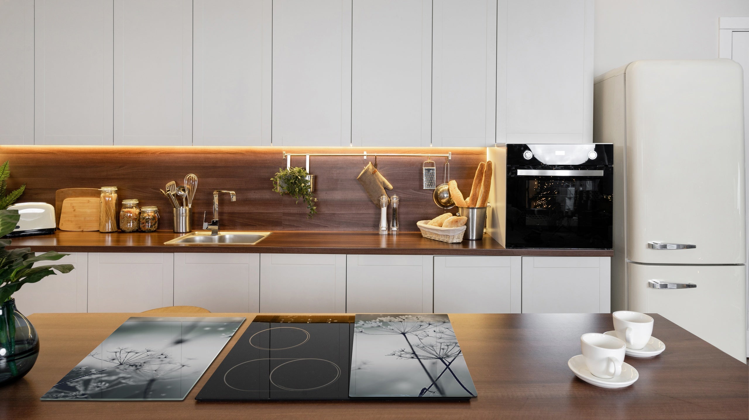 Tabla de cortar - Cubierta de la placa de inducción D04 Serie Bebidas: Cerezas 7