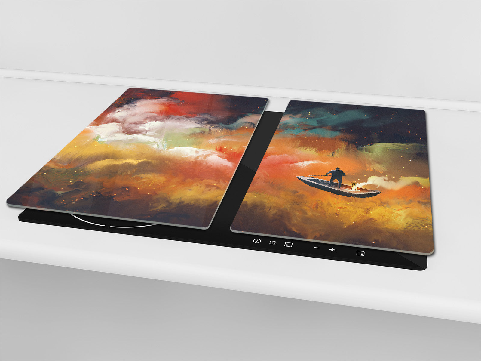 Tabla de cortar - Cubierta de la placa de inducción D04 Serie Bebidas: Cerezas 7