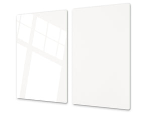 Schneidbrett aus Hartglas und schützende Arbeitsoberfläche; D18 Reihe von Farben: White