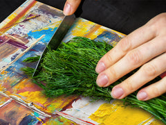 UNIQUE Tempered GLASS Kitchen Board – Impact & Scratch Resistant Cooktop cover – SINGLE: 80 x 52 cm; DOUBLE: 40 x 52 cm; DD45 Art Series : Abstract art background