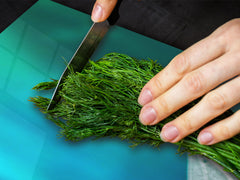 Gigantic Worktop saver and Pastry Board - Tempered GLASS Cutting Board - MEASURES: SINGLE: 80 x 52 cm; DOUBLE: 40 x 52 cm; DD44 Nature series : Leaf on a mirror surface 2