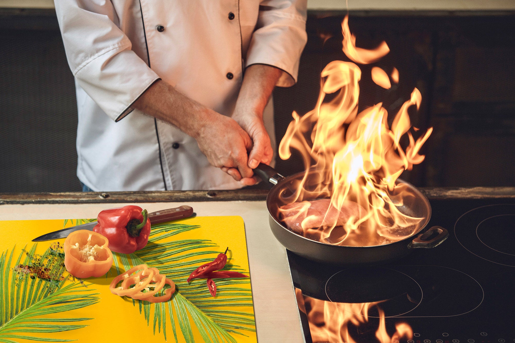 Enorme Cubre vitros de cristal templado - Serie de alimentos DD16 Comida Africa