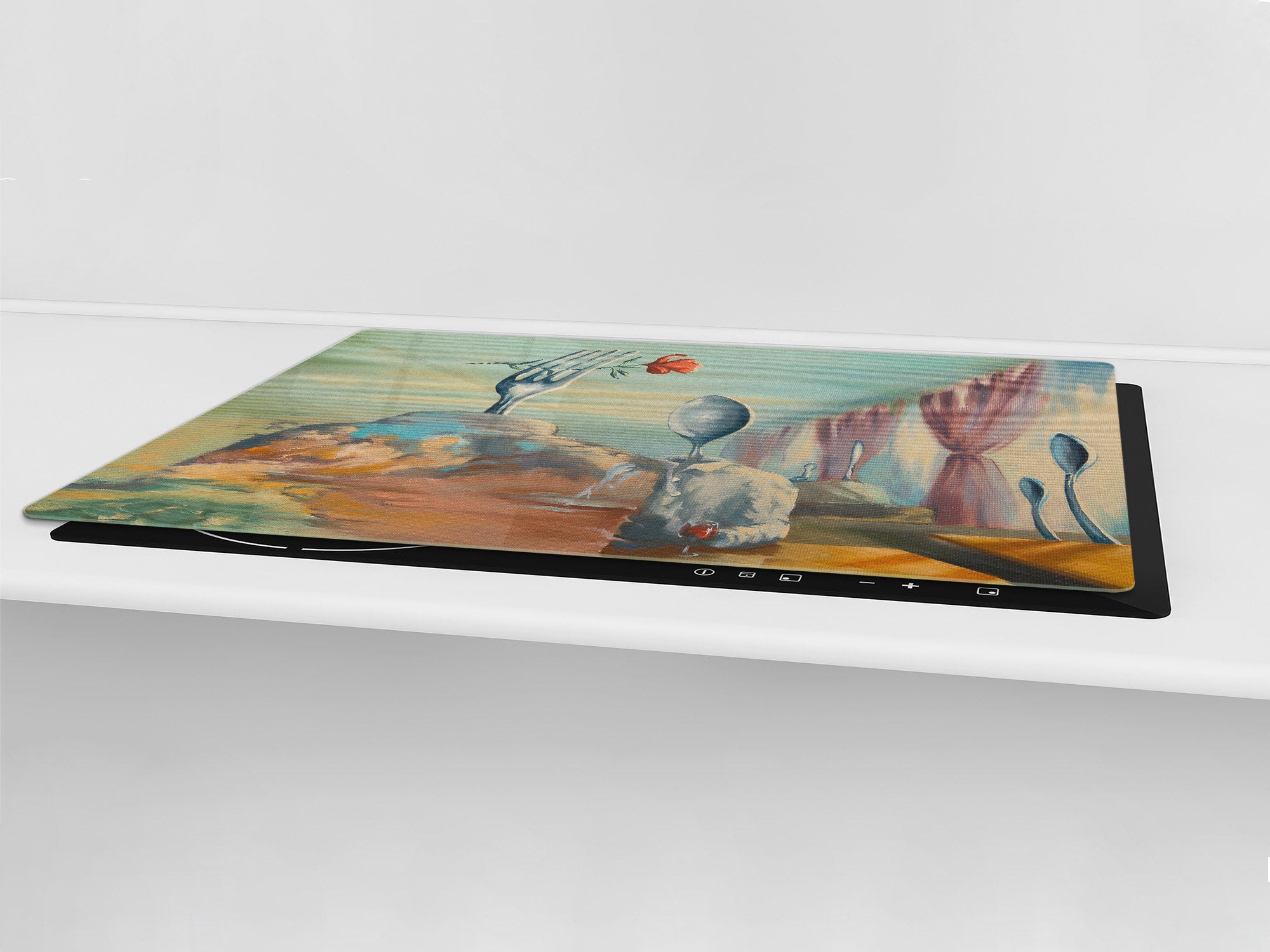 ENORMOUS  Tempered GLASS Chopping Board - Induction Cooktop Cover – SINGLE: 80 x 52 cm; DOUBLE: 40 x 52 cm; DD53 : A Date in a Different Dimension