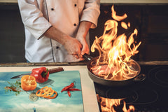 ENORMOUS  Tempered GLASS Chopping Board - Induction Cooktop Cover – SINGLE: 80 x 52 cm; DOUBLE: 40 x 52 cm; DD51 : Importance of time