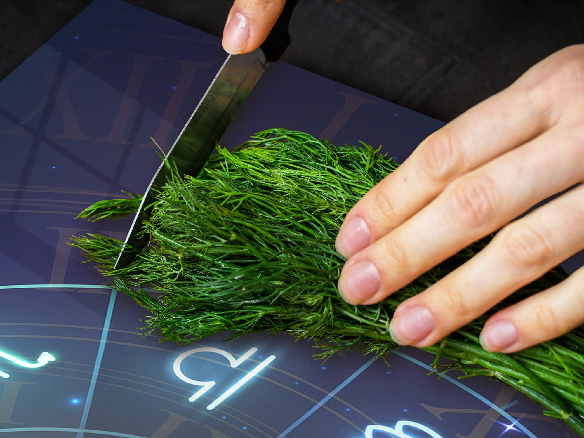 ENORMOUS  Tempered GLASS Chopping Board - Induction Cooktop Cover – SINGLE: 80 x 52 cm; DOUBLE: 40 x 52 cm; DD52a : Circle of Zodiac