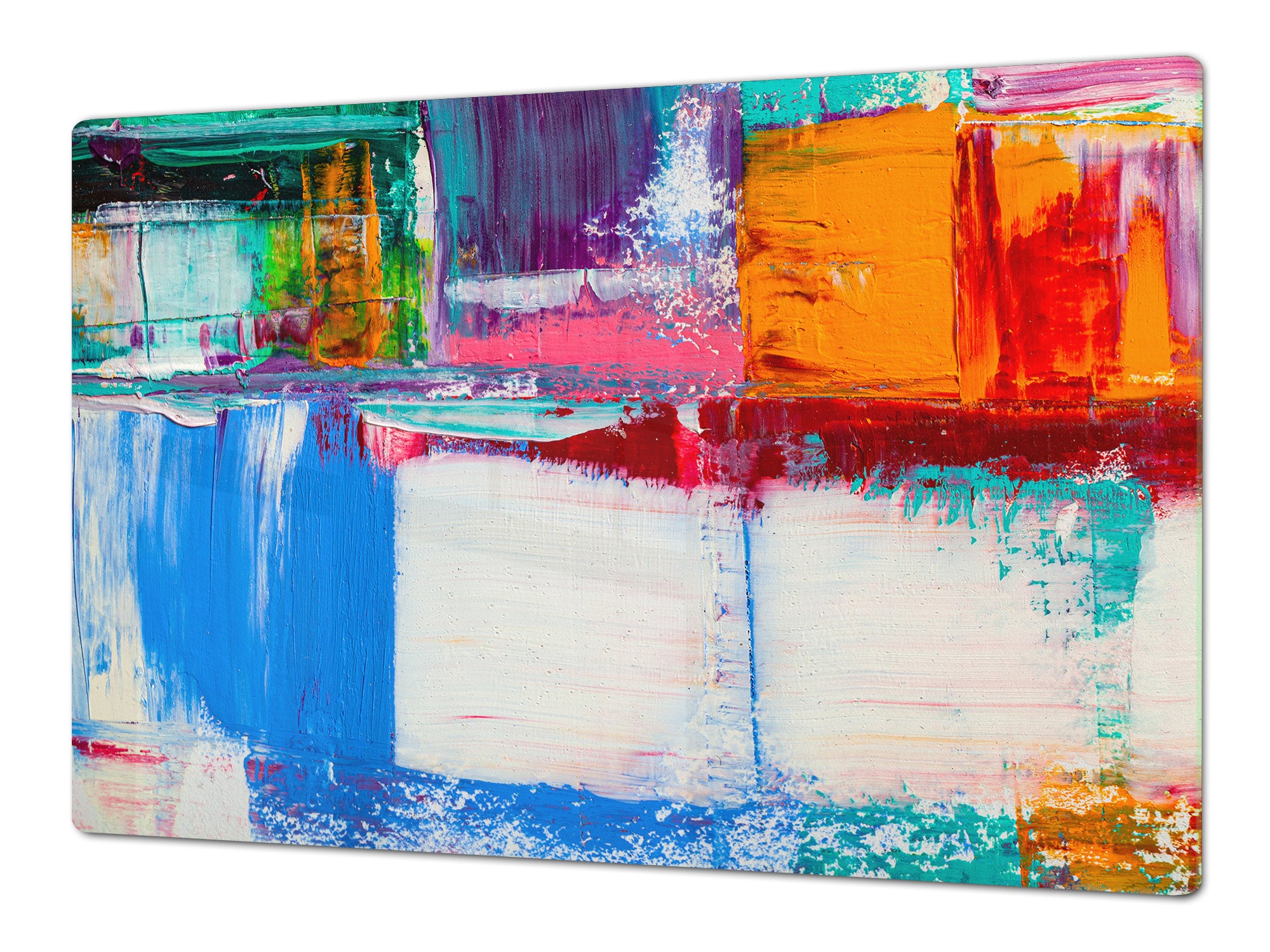 UNIQUE Tempered GLASS Kitchen Board – Impact & Scratch Resistant Cooktop cover – SINGLE: 80 x 52 cm; DOUBLE: 40 x 52 cm; DD45 Art Series : Abstract art background 5