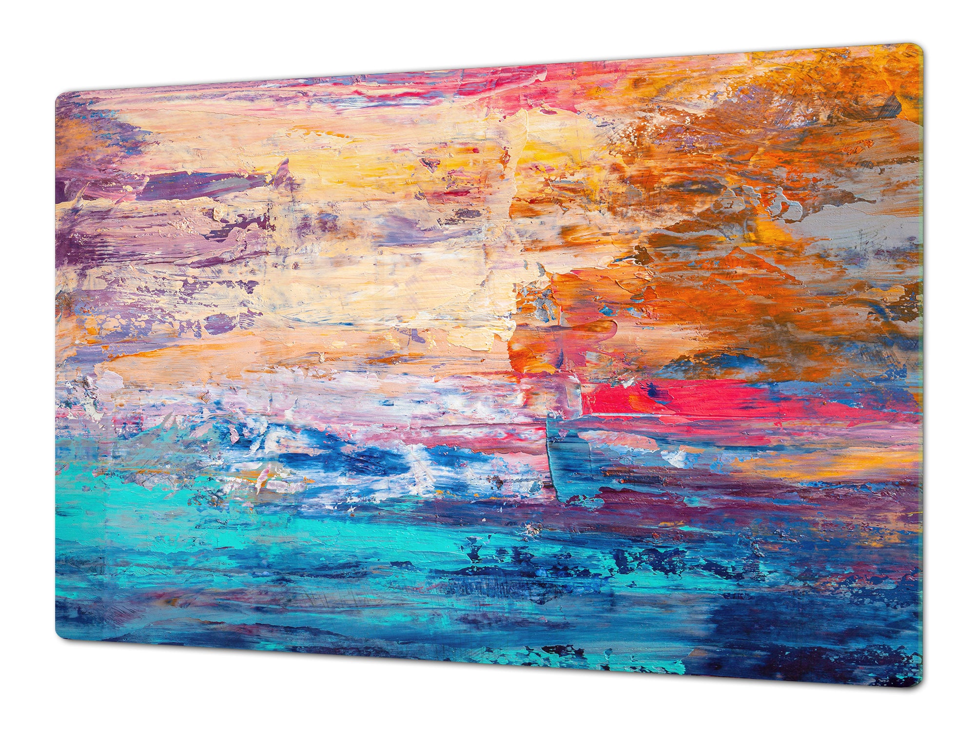 UNIQUE Tempered GLASS Kitchen Board – Impact & Scratch Resistant Cooktop cover – SINGLE: 80 x 52 cm; DOUBLE: 40 x 52 cm; DD45 Art Series : Abstract art background 7