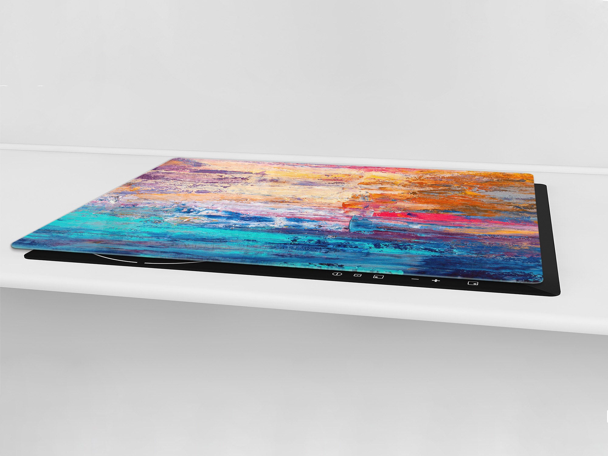 UNIQUE Tempered GLASS Kitchen Board – Impact & Scratch Resistant Cooktop cover – SINGLE: 80 x 52 cm; DOUBLE: 40 x 52 cm; DD45 Art Series : Abstract art background 7