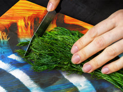 BIG KITCHEN BOARD & Induction Cooktop Cover – Glass Pastry Board – SINGLE: 80 x 52 cm (31,5” x 20,47”); DOUBLE: 40 x 52 cm (15,75” x 20,47”); DD47 Animals Series : Colourful zebra