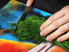 BIG KITCHEN BOARD & Induction Cooktop Cover – Glass Pastry Board – SINGLE: 80 x 52 cm (31,5” x 20,47”); DOUBLE: 40 x 52 cm (15,75” x 20,47”); DD47 Animals Series : Colourful flamingos