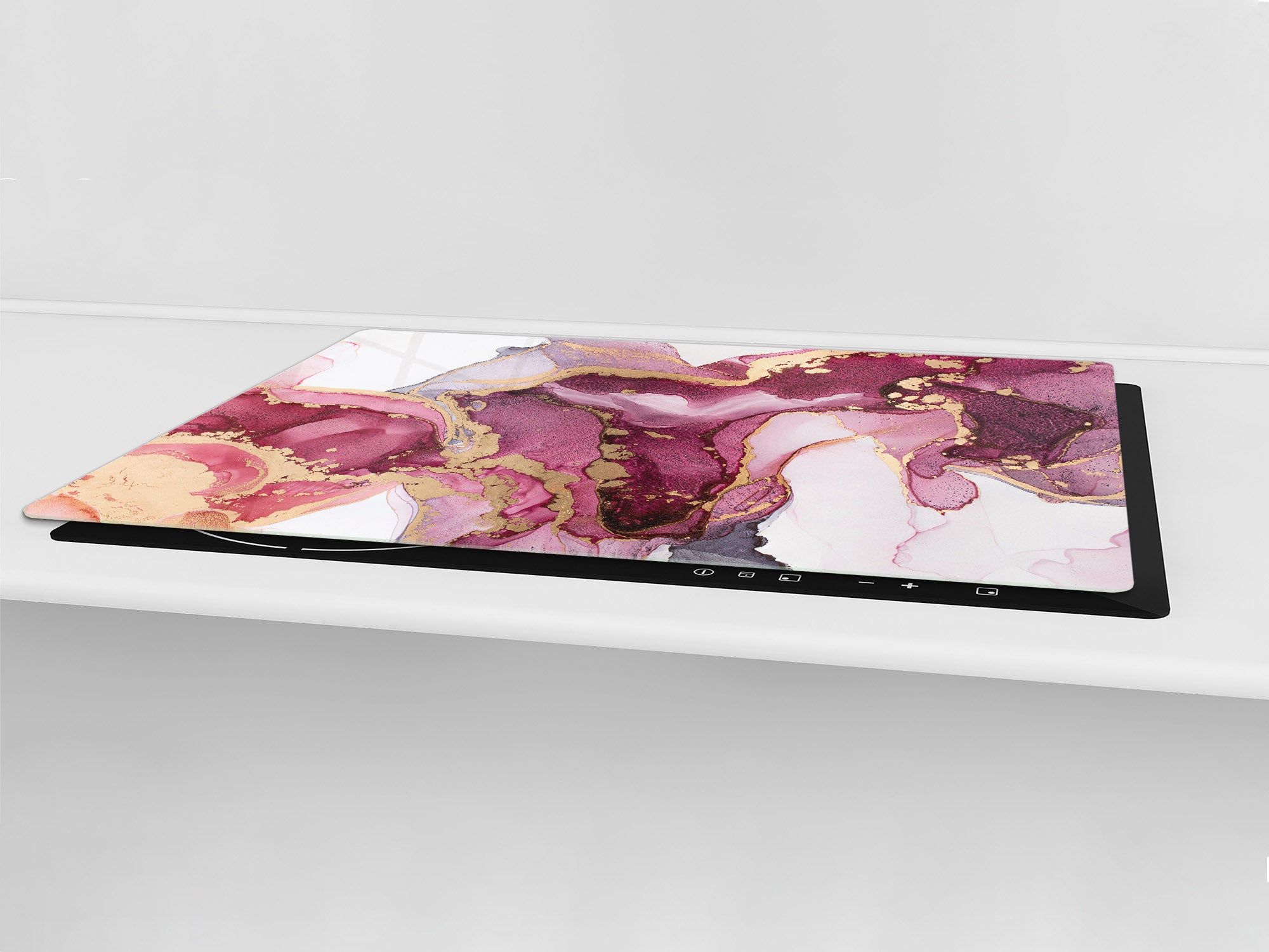 UNIQUE Tempered GLASS Kitchen Board – Impact & Scratch Resistant Cooktop cover – SINGLE: 80 x 52 cm; DOUBLE: 40 x 52 cm; DD45 Art Series : Liquid colours 5