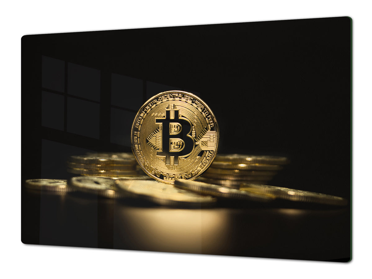 ENORMOUS  Tempered GLASS Chopping Board - Induction Cooktop Cover – SINGLE: 80 x 52 cm; DOUBLE: 40 x 52 cm; DD52a : Physical Bitcoin