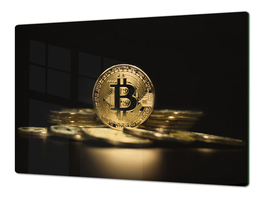 ENORMOUS  Tempered GLASS Chopping Board - Induction Cooktop Cover – SINGLE: 80 x 52 cm; DOUBLE: 40 x 52 cm; DD52a : Physical Bitcoin