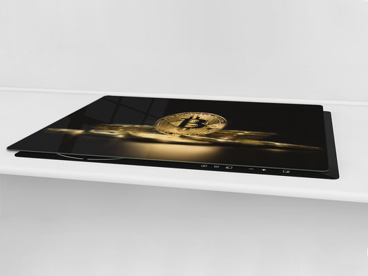 ENORMOUS  Tempered GLASS Chopping Board - Induction Cooktop Cover – SINGLE: 80 x 52 cm; DOUBLE: 40 x 52 cm; DD52a : Physical Bitcoin
