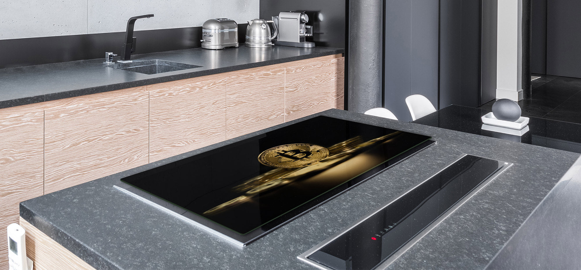 ENORMOUS  Tempered GLASS Chopping Board - Induction Cooktop Cover – SINGLE: 80 x 52 cm; DOUBLE: 40 x 52 cm; DD52a : Physical Bitcoin