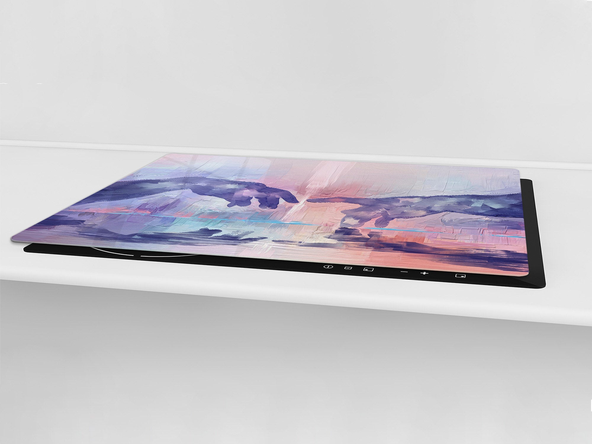 ENORMOUS  Tempered GLASS Chopping Board - Induction Cooktop Cover – SINGLE: 80 x 52 cm; DOUBLE: 40 x 52 cm; DD53 : Hands of Creation