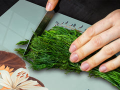 ENORMOUS  Tempered GLASS Chopping Board - Induction Cooktop Cover – SINGLE: 80 x 52 cm; DOUBLE: 40 x 52 cm; DD52a : Blooming Lady