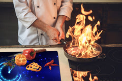 ENORMOUS  Tempered GLASS Chopping Board - Induction Cooktop Cover – SINGLE: 80 x 52 cm; DOUBLE: 40 x 52 cm; DD52a : Sign of the Times