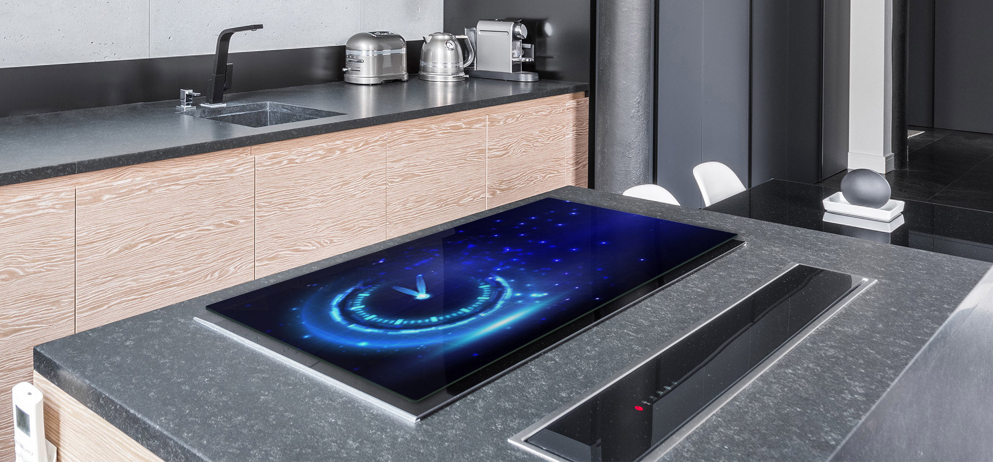 ENORMOUS  Tempered GLASS Chopping Board - Induction Cooktop Cover – SINGLE: 80 x 52 cm; DOUBLE: 40 x 52 cm; DD52a : Sign of the Times