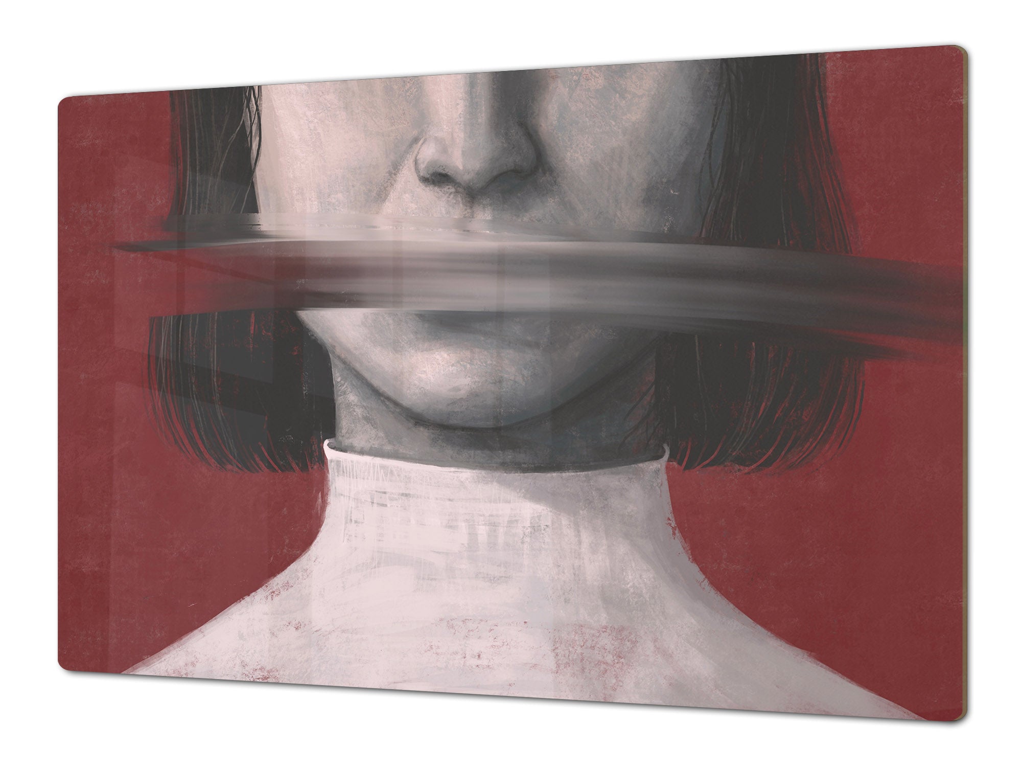 ENORMOUS  Tempered GLASS Chopping Board - Induction Cooktop Cover – SINGLE: 80 x 52 cm; DOUBLE: 40 x 52 cm; DD51 : Conceptual Expression