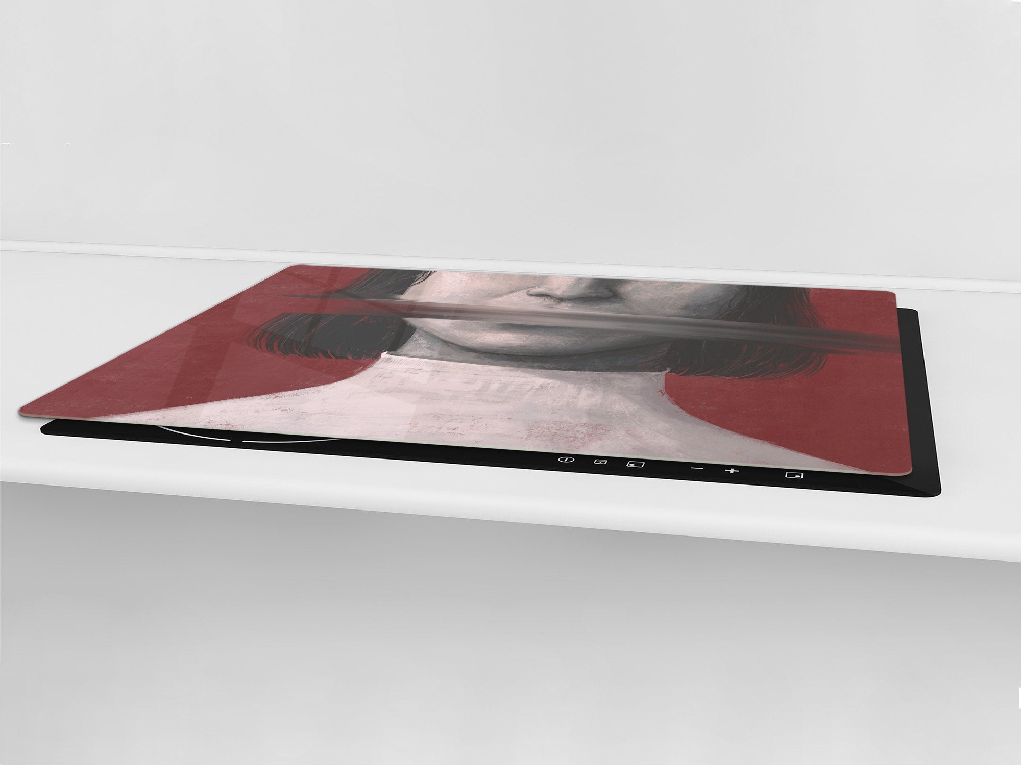 ENORMOUS  Tempered GLASS Chopping Board - Induction Cooktop Cover – SINGLE: 80 x 52 cm; DOUBLE: 40 x 52 cm; DD51 : Conceptual Expression