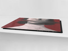 ENORMOUS  Tempered GLASS Chopping Board - Induction Cooktop Cover – SINGLE: 80 x 52 cm; DOUBLE: 40 x 52 cm; DD51 : Conceptual Expression