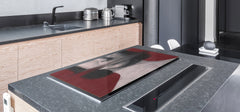 ENORMOUS  Tempered GLASS Chopping Board - Induction Cooktop Cover – SINGLE: 80 x 52 cm; DOUBLE: 40 x 52 cm; DD51 : Conceptual Expression