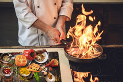 GIGANTE ASSE DA CUCINA e Copri-piano cottura a induzione; Serie di alimenti DD16: Cibo africano