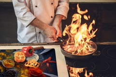 GIGANTE ASSE DA CUCINA e Copri-piano cottura a induzione; Serie di alimenti DD16: Cibo africano