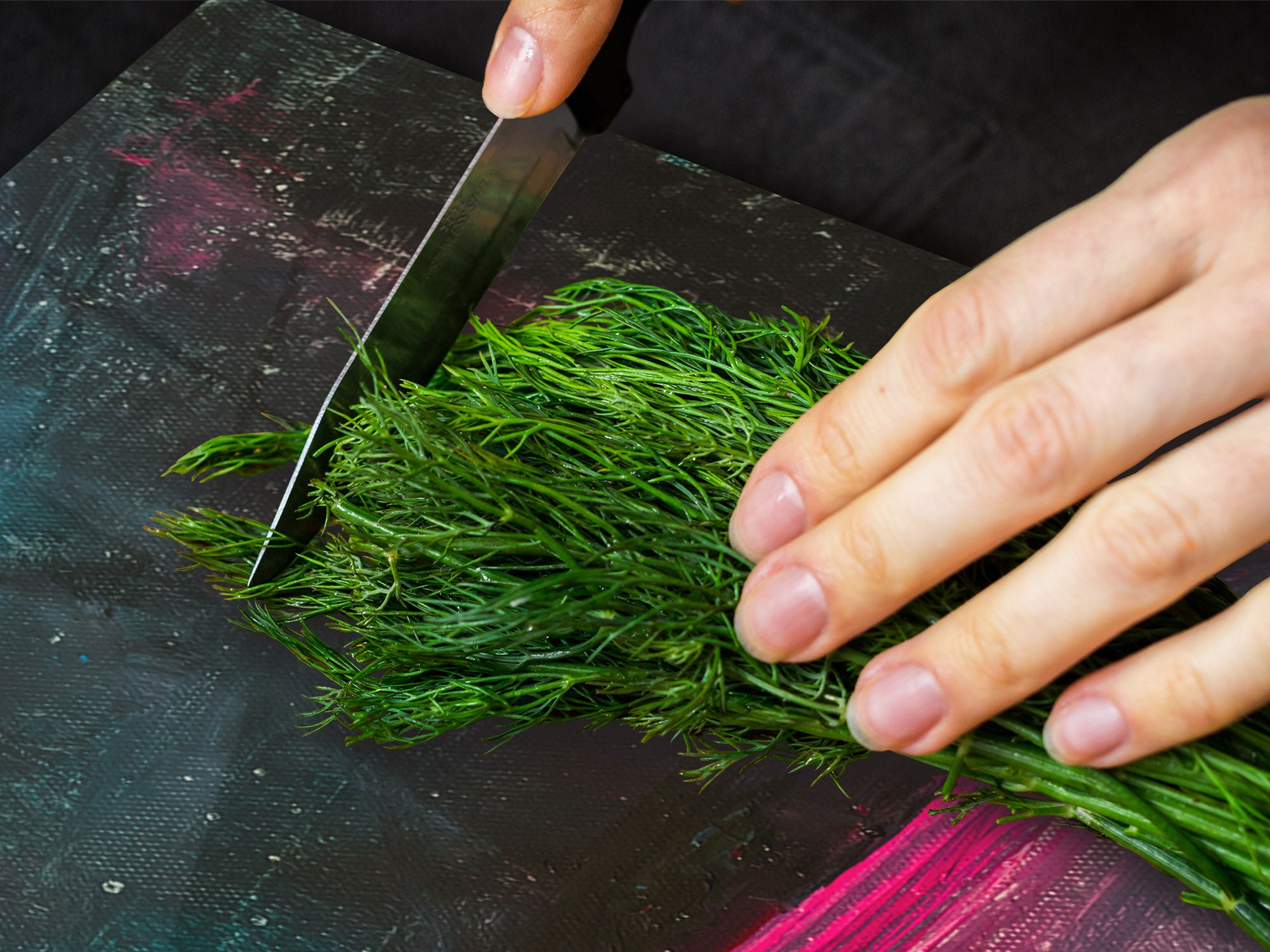 ENORMOUS  Tempered GLASS Chopping Board - Induction Cooktop Cover – SINGLE: 80 x 52 cm; DOUBLE: 40 x 52 cm; DD52a : Neon Night