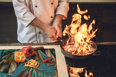 Enorme Cubre vitros de cristal templado - Serie de alimentos DD16 Comida Africa