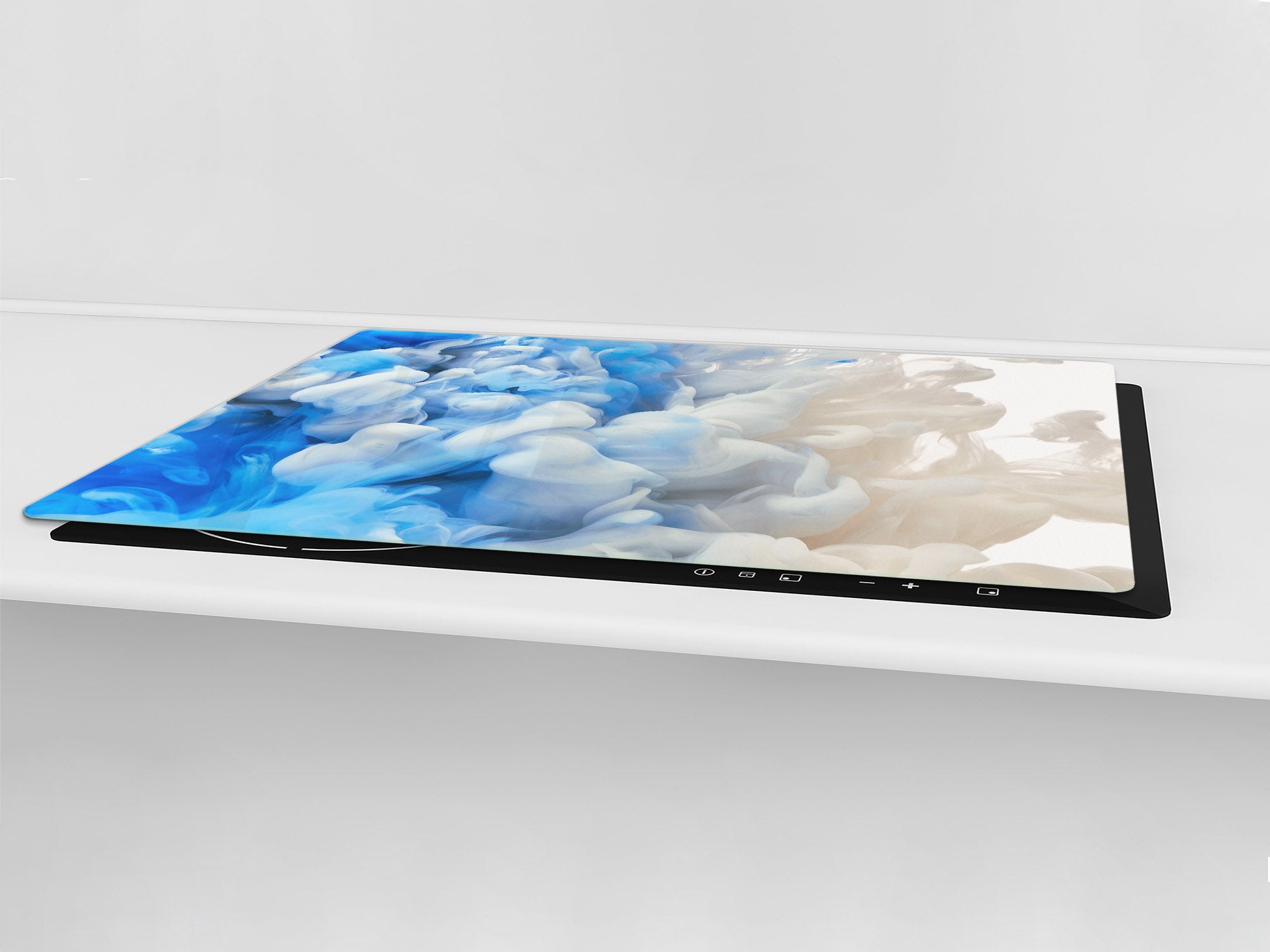 UNIQUE Tempered GLASS Kitchen Board – Impact & Scratch Resistant Cooktop cover – SINGLE: 80 x 52 cm; DOUBLE: 40 x 52 cm; DD45 Art Series : Paint explosion