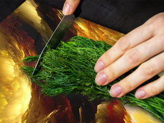 ENORMOUS  Tempered GLASS Chopping Board - Induction Cooktop Cover – SINGLE: 80 x 52 cm; DOUBLE: 40 x 52 cm; DD49 Miscellaneous series : Colourful thunderstorm