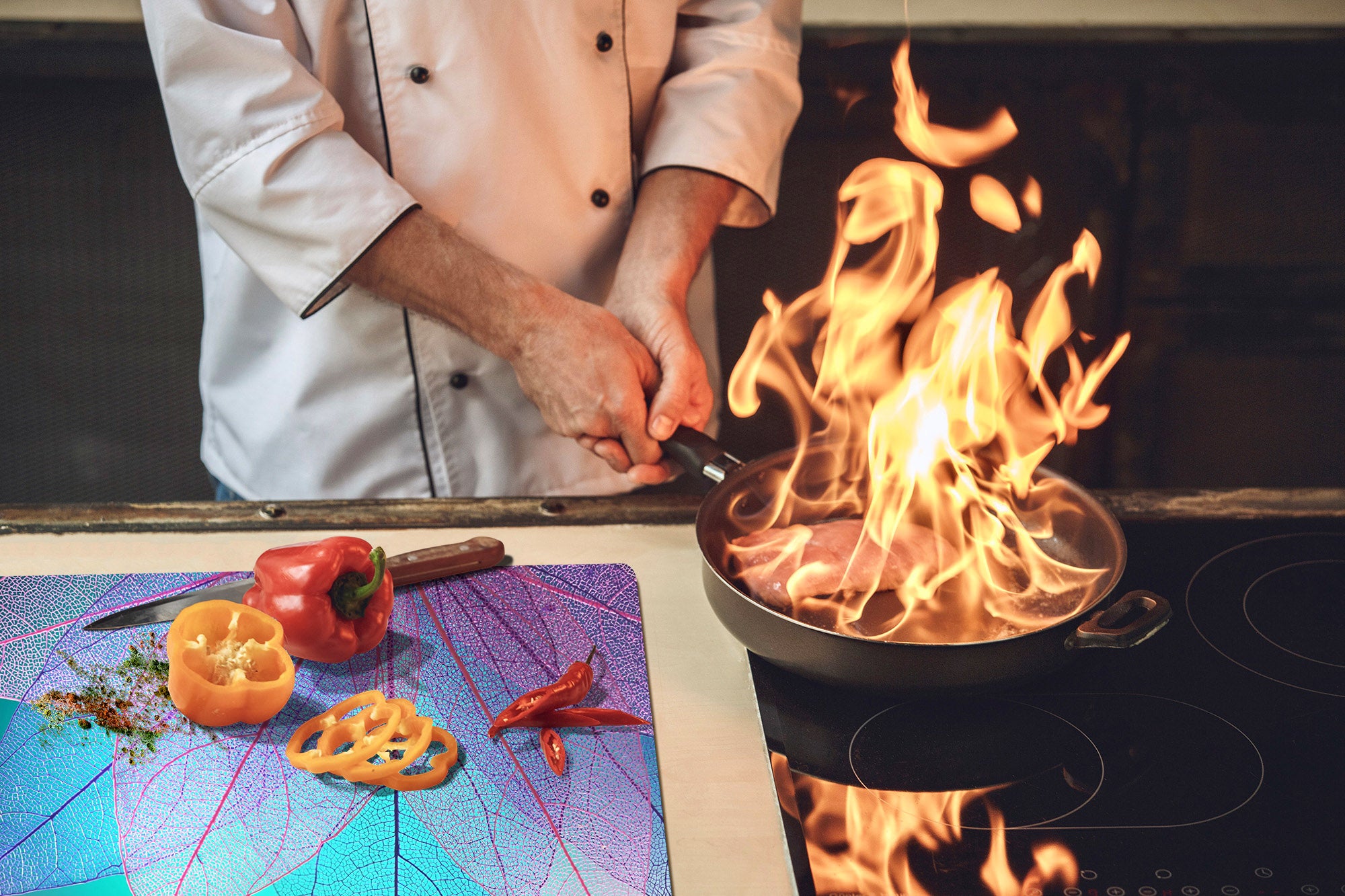 Ensembles de planches à découper TRES GRAND; Série Alimentaire DD16: Nourriture africaine