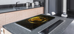 ENORMOUS  Tempered GLASS Chopping Board - Induction Cooktop Cover – SINGLE: 80 x 52 cm; DOUBLE: 40 x 52 cm; DD49 Miscellaneous series : Digital globe 1