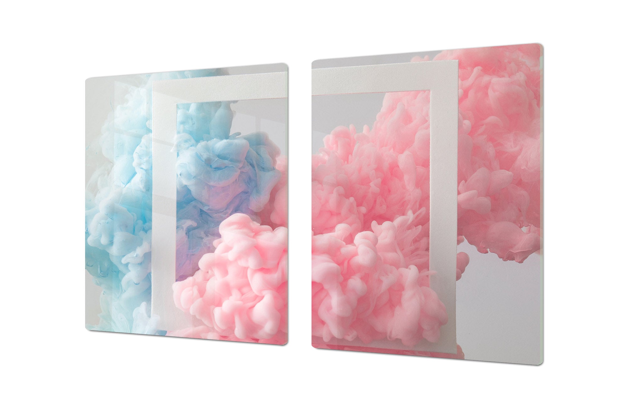 UNIQUE Tempered GLASS Kitchen Board – Impact & Scratch Resistant Cooktop cover – SINGLE: 80 x 52 cm; DOUBLE: 40 x 52 cm; DD45 Art Series : Minimal luxury 1