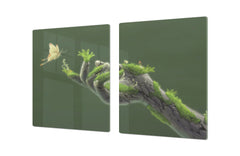 ENORMOUS  Tempered GLASS Chopping Board - Induction Cooktop Cover – SINGLE: 80 x 52 cm; DOUBLE: 40 x 52 cm; DD51 : Freedom of Wilderness