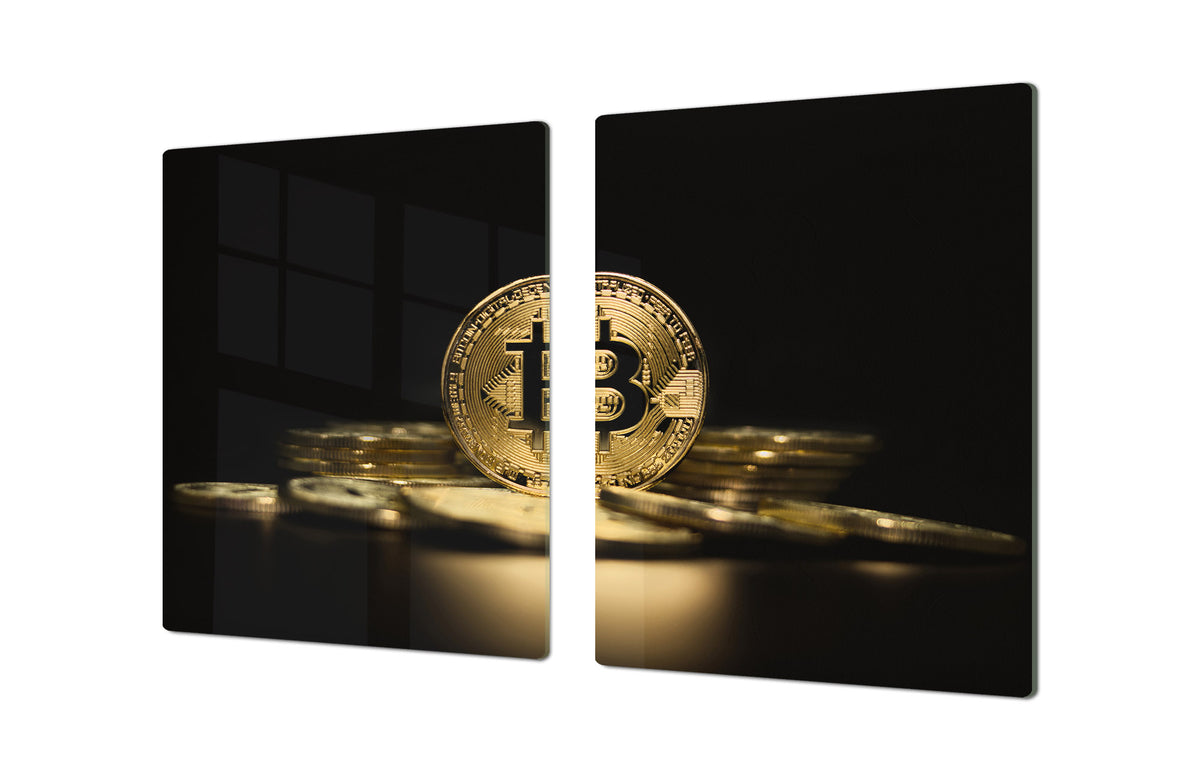 ENORMOUS  Tempered GLASS Chopping Board - Induction Cooktop Cover – SINGLE: 80 x 52 cm; DOUBLE: 40 x 52 cm; DD52a : Physical Bitcoin