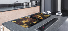 ENORMOUS  Tempered GLASS Chopping Board - Induction Cooktop Cover – SINGLE: 80 x 52 cm; DOUBLE: 40 x 52 cm; DD52a : Night at the Casino