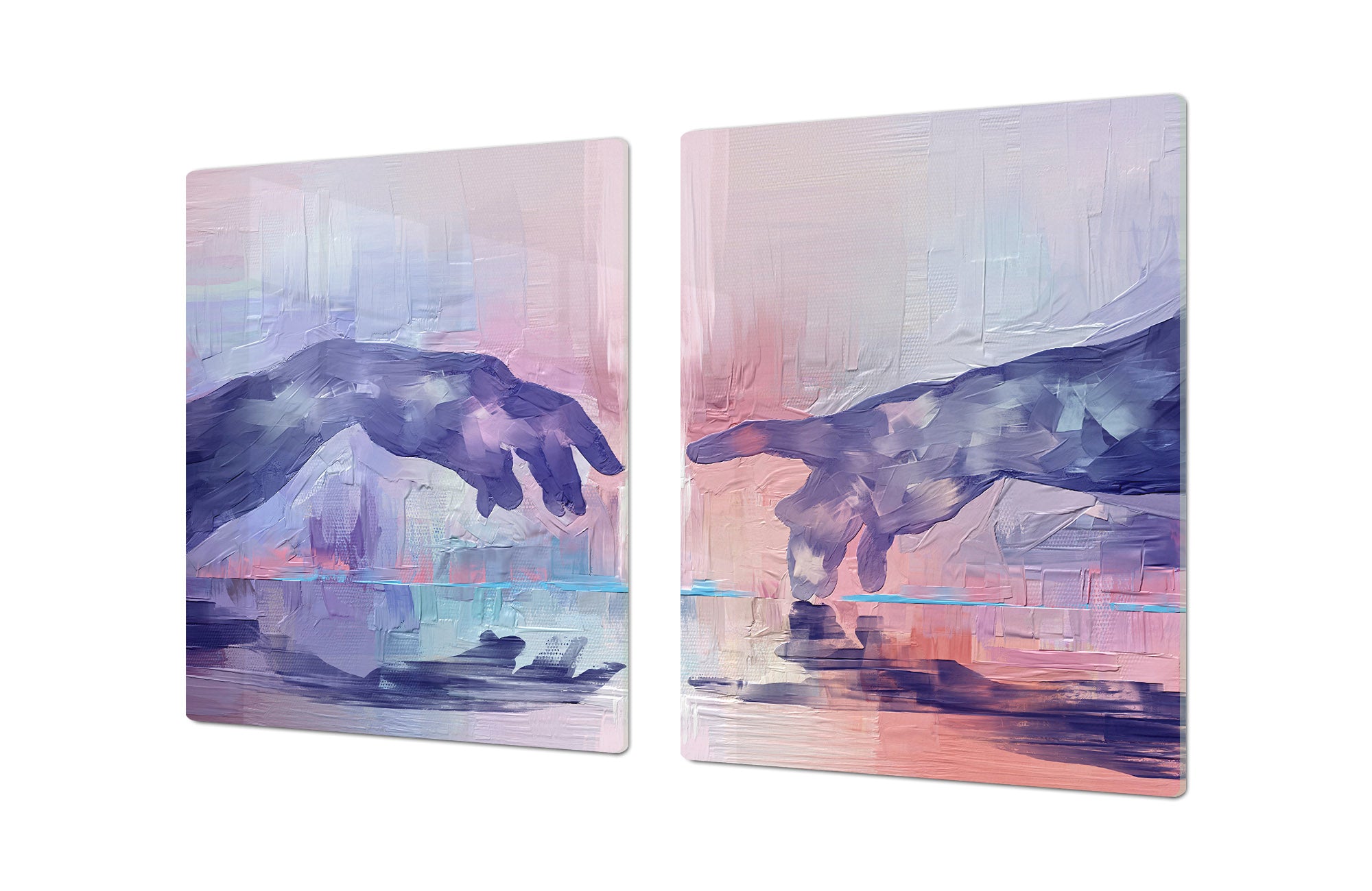 ENORMOUS  Tempered GLASS Chopping Board - Induction Cooktop Cover – SINGLE: 80 x 52 cm; DOUBLE: 40 x 52 cm; DD53 : Hands of Creation