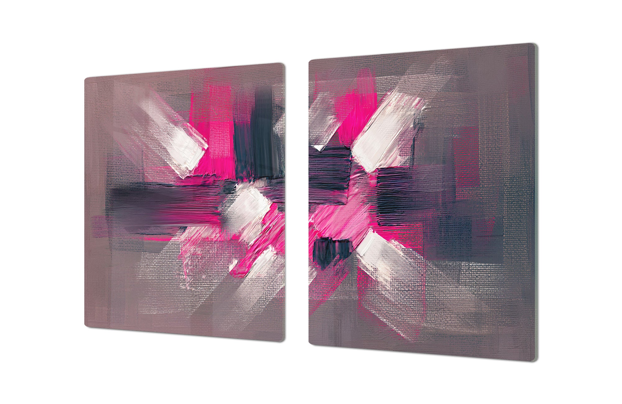 ENORMOUS  Tempered GLASS Chopping Board - Induction Cooktop Cover – SINGLE: 80 x 52 cm; DOUBLE: 40 x 52 cm; DD53 : Modern Disarray