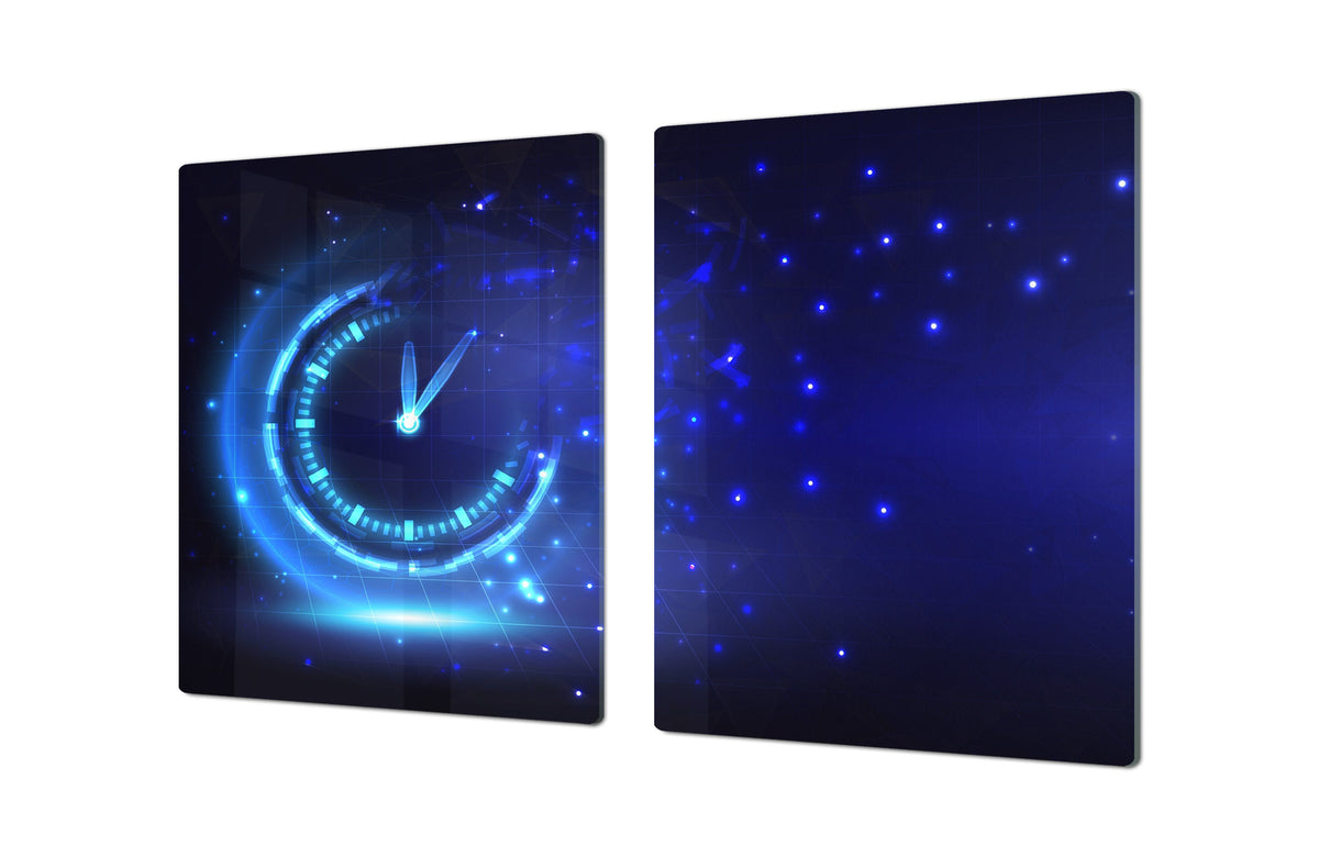 ENORMOUS  Tempered GLASS Chopping Board - Induction Cooktop Cover – SINGLE: 80 x 52 cm; DOUBLE: 40 x 52 cm; DD52a : Sign of the Times