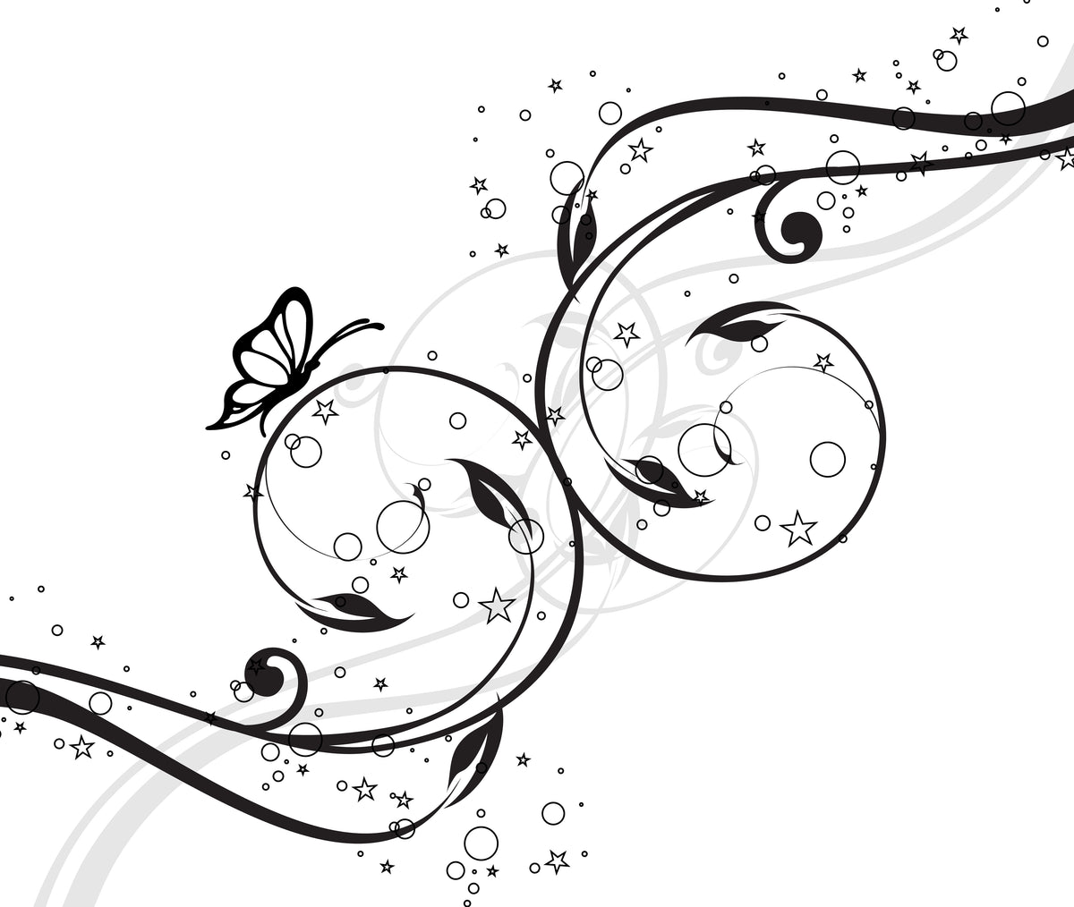 PEDIDO ESPECIAL PARA María | Cubierta para placa de inducción (60x51cm) – Protector de encimera de vidrio: Serie de fantasía y cuento de hadas DD18 Mariposa