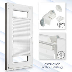 Custom No-Drill Pleated Blinds – EasyInstallation, Made to Measure