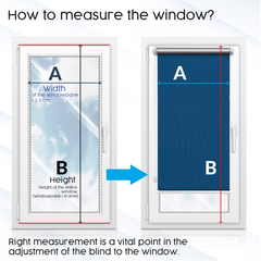 Customised BLACKOUT Roller blinds - Made-to-measure - Thermal blinds for windows and doors WITHOUT DRILLING