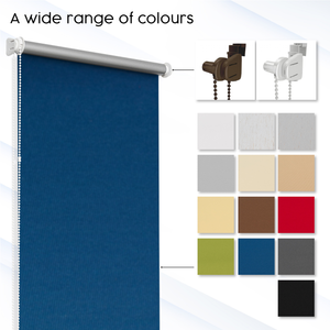 Customised BLACKOUT Roller blinds - Made-to-measure - Thermal blinds for windows and doors WITHOUT DRILLING