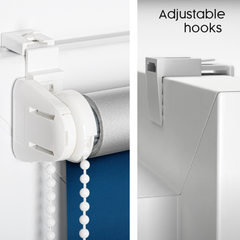 Customised BLACKOUT Roller blinds - Made-to-measure - Thermal blinds for windows and doors WITHOUT DRILLING